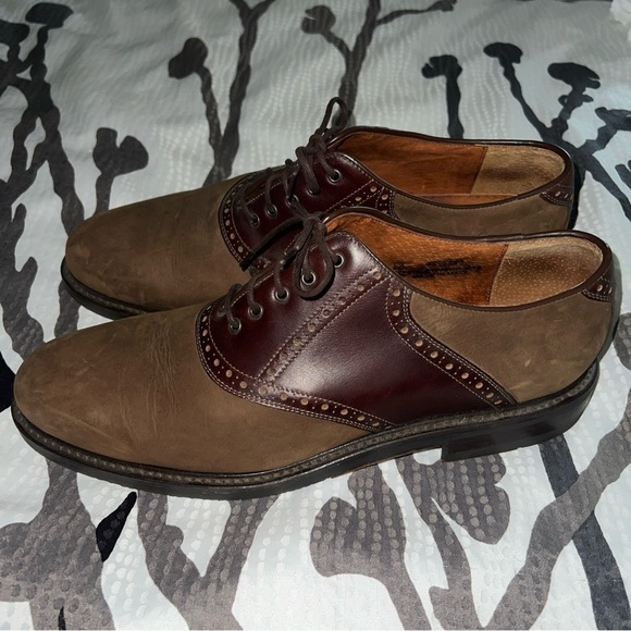Johnston & Murphy SheepSkin Dress Oxford Shoes Brown Two Tone Leather Men’s 13M main image 6